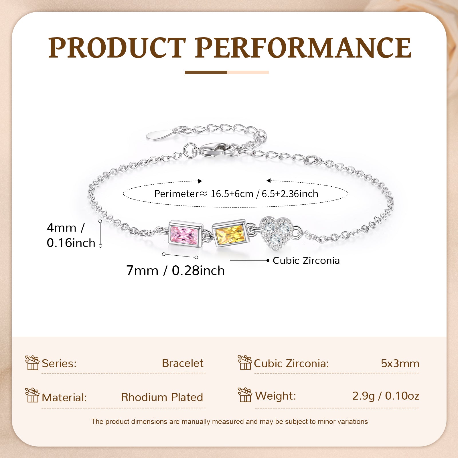 Customer Birthstone Bracelet