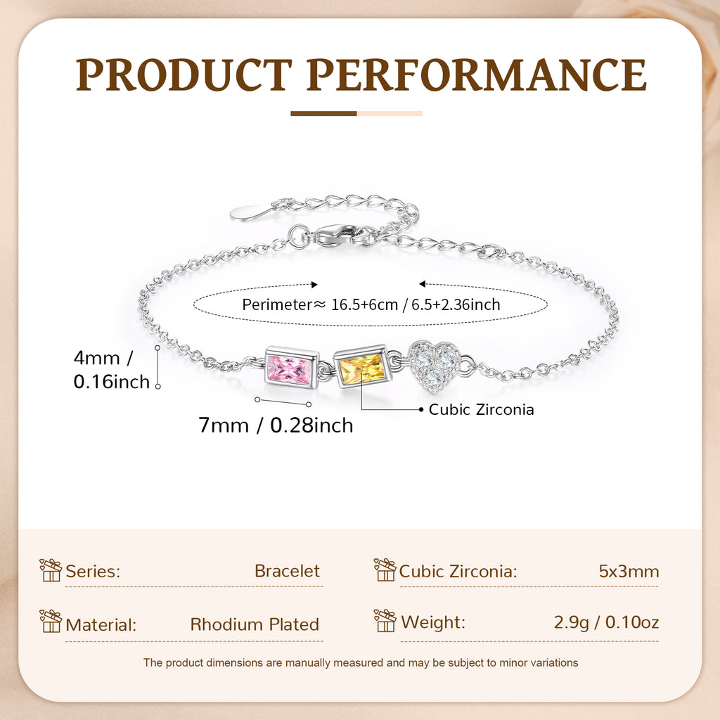 Customer Birthstone Bracelet