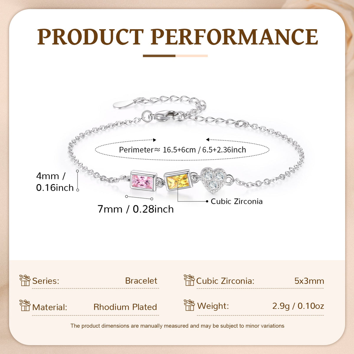 Customer Birthstone Bracelet