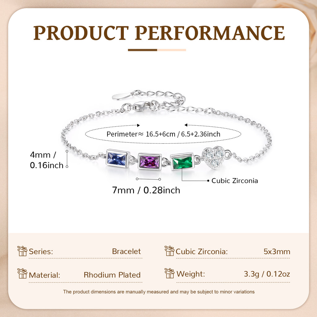 Customer Birthstone Bracelet