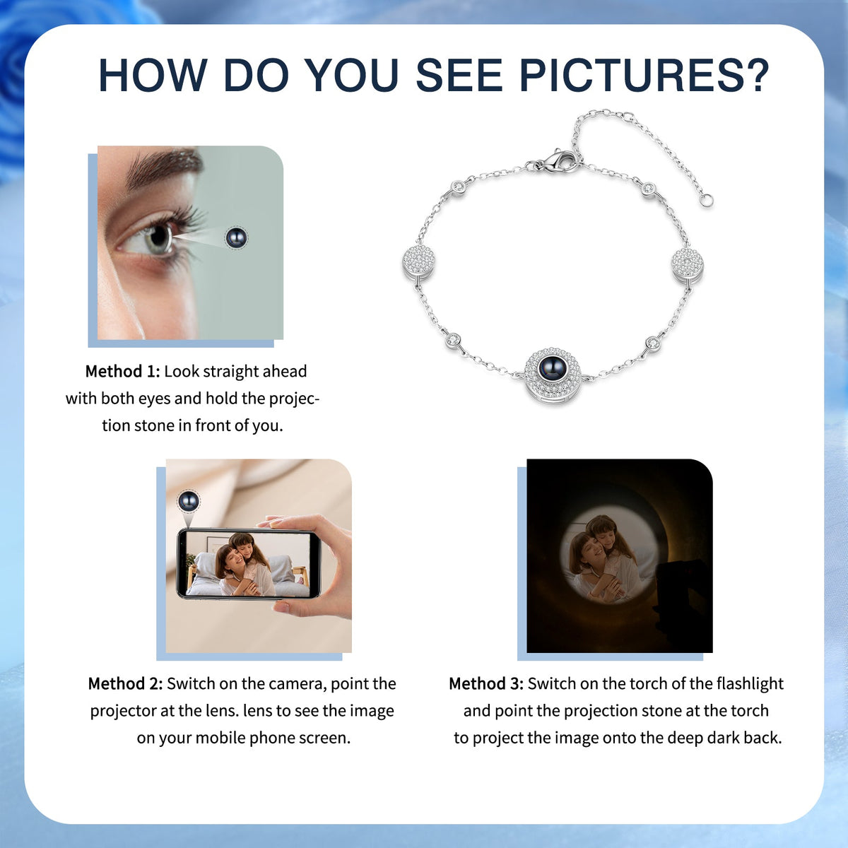 Custom Photo Projection Bracelet