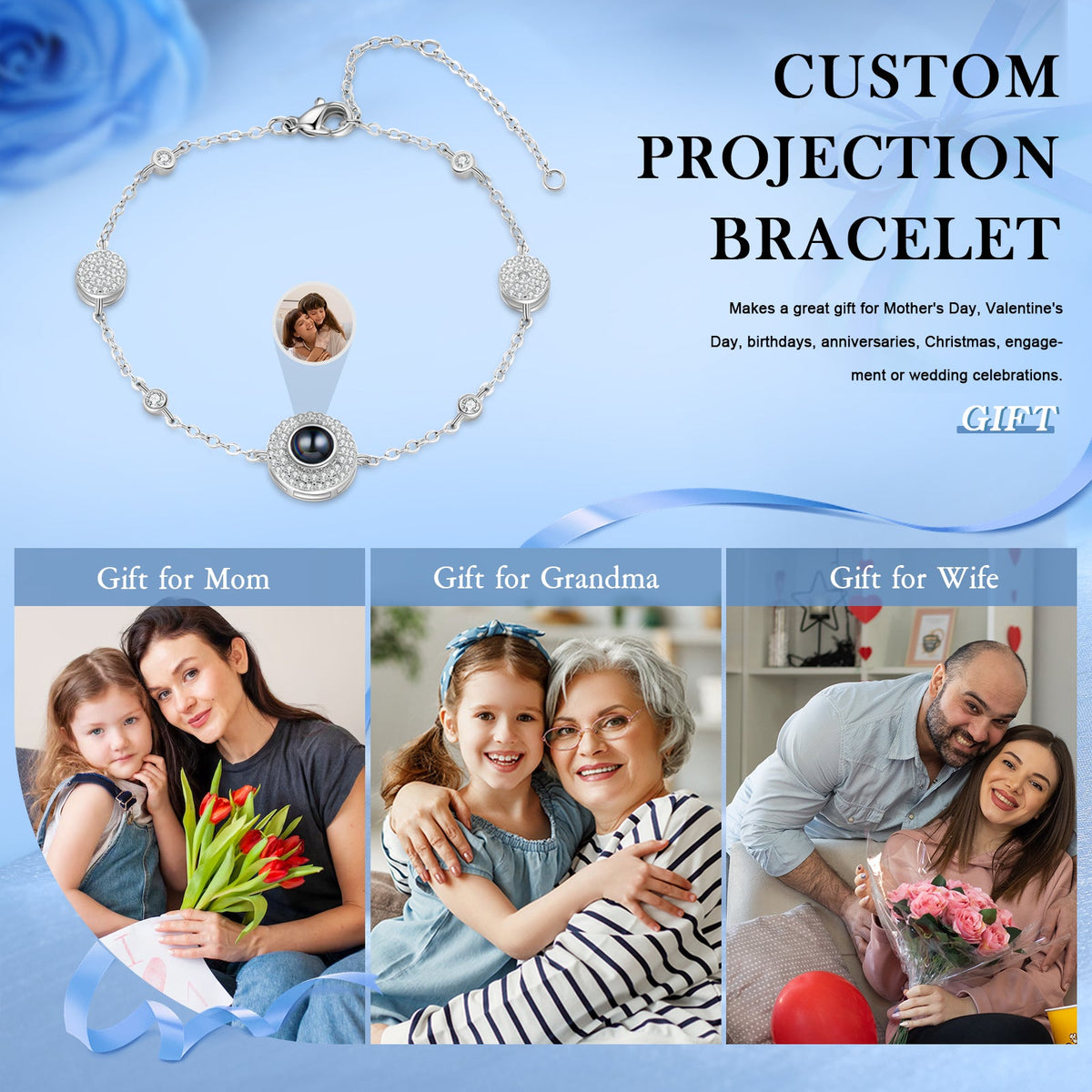 Custom Photo Projection Bracelet