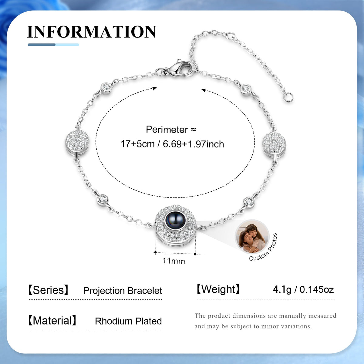 Custom Photo Projection Bracelet