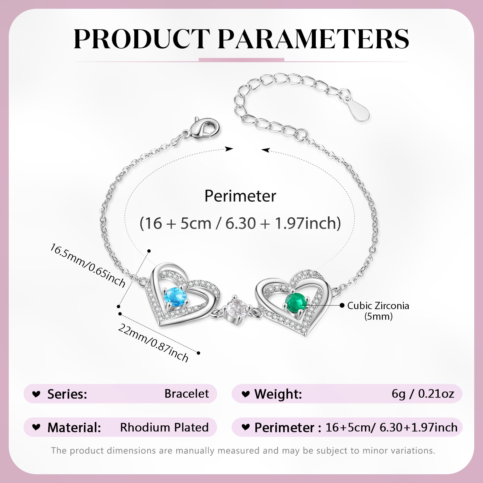 Customer Birthstone Bracelet