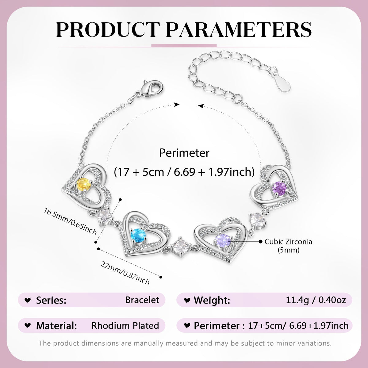 Customer Birthstone Bracelet
