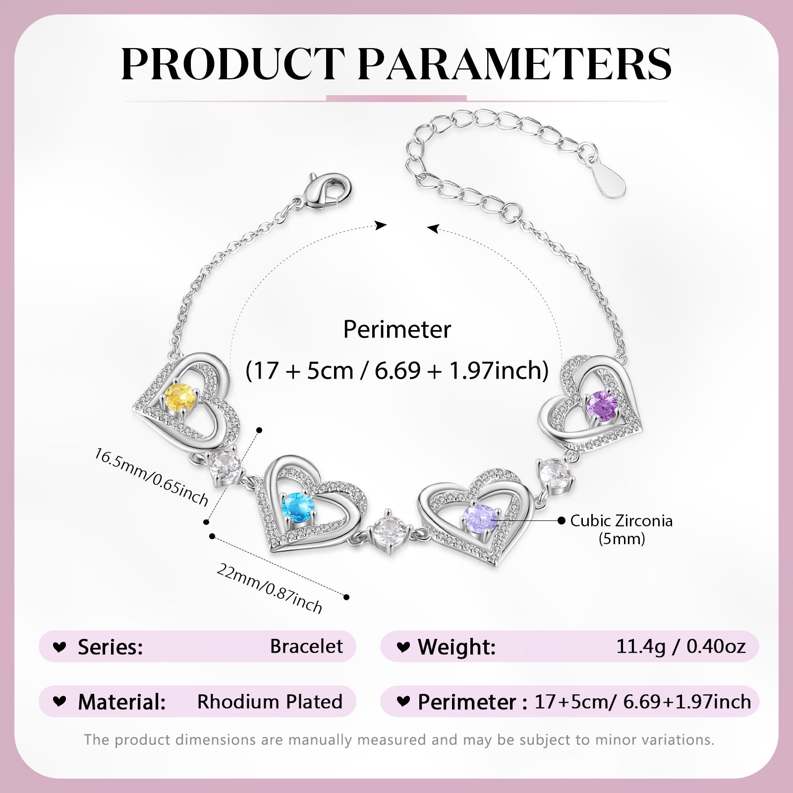 Customer Birthstone Bracelet