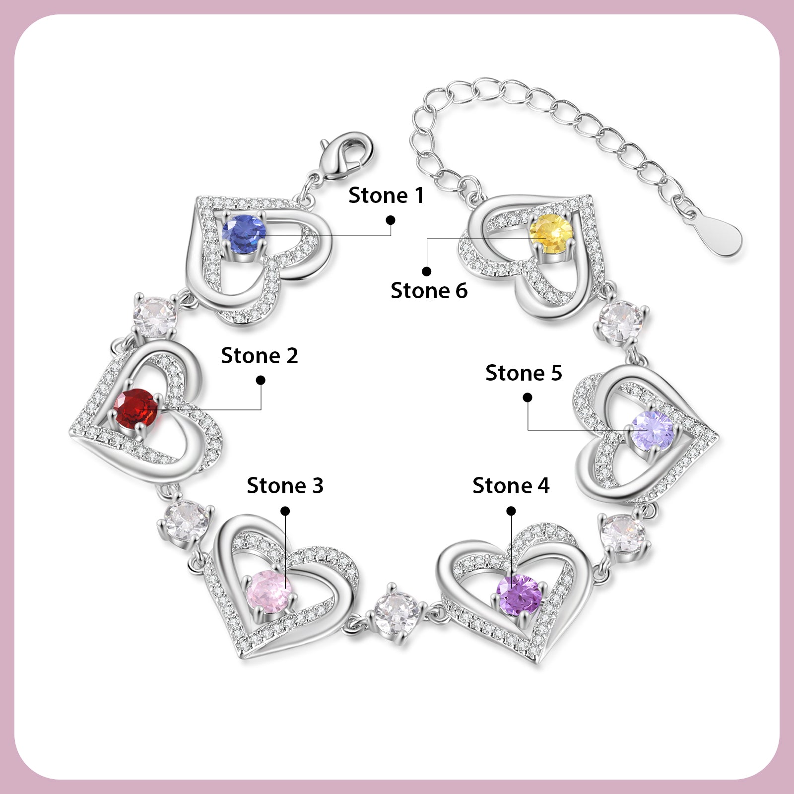 Customer Birthstone Bracelet