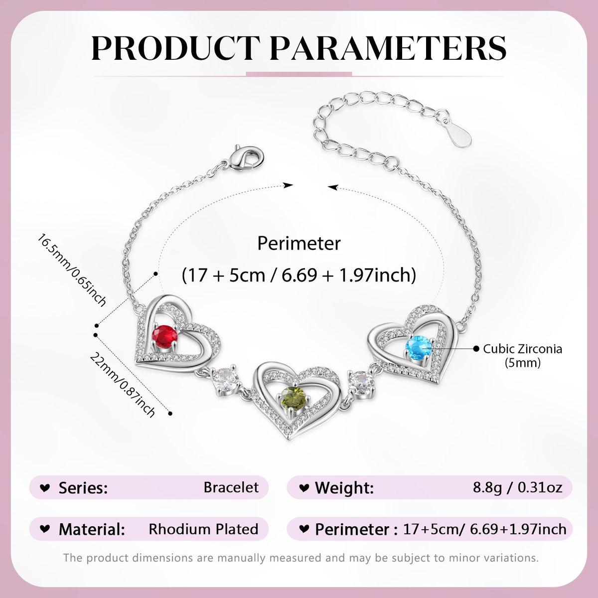 Customer Birthstone Bracelet