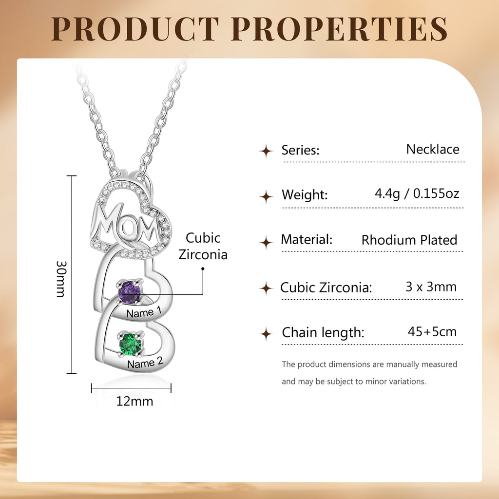 Customer Birthstone Necklace
