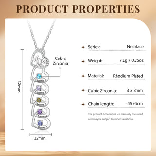 Customer Birthstone Necklace