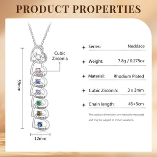 Customer Birthstone Necklace