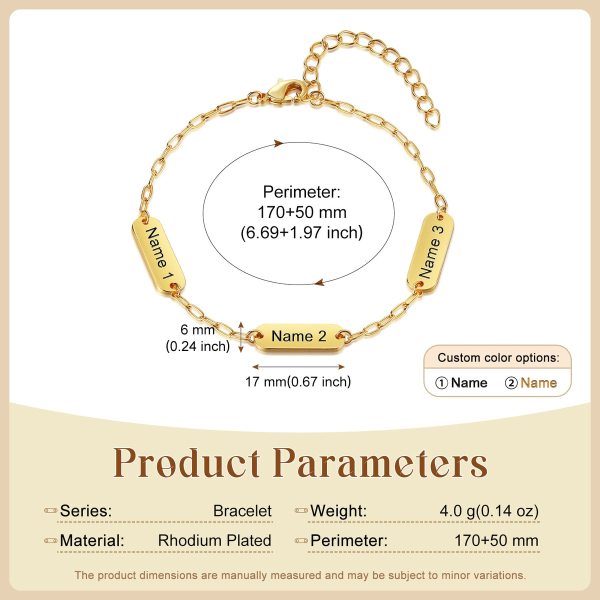 Engraved Name Bracelet