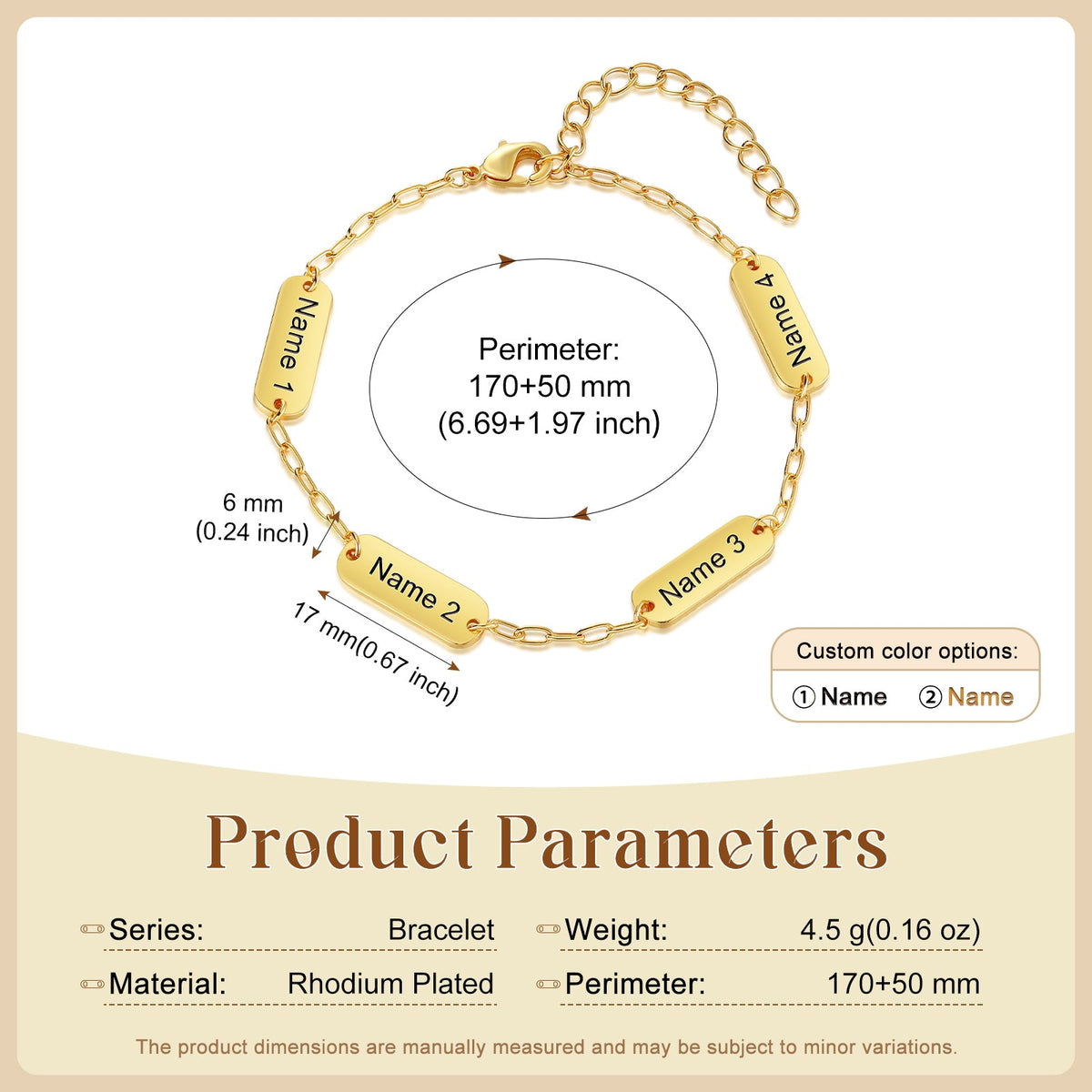 Engraved Name Bracelet