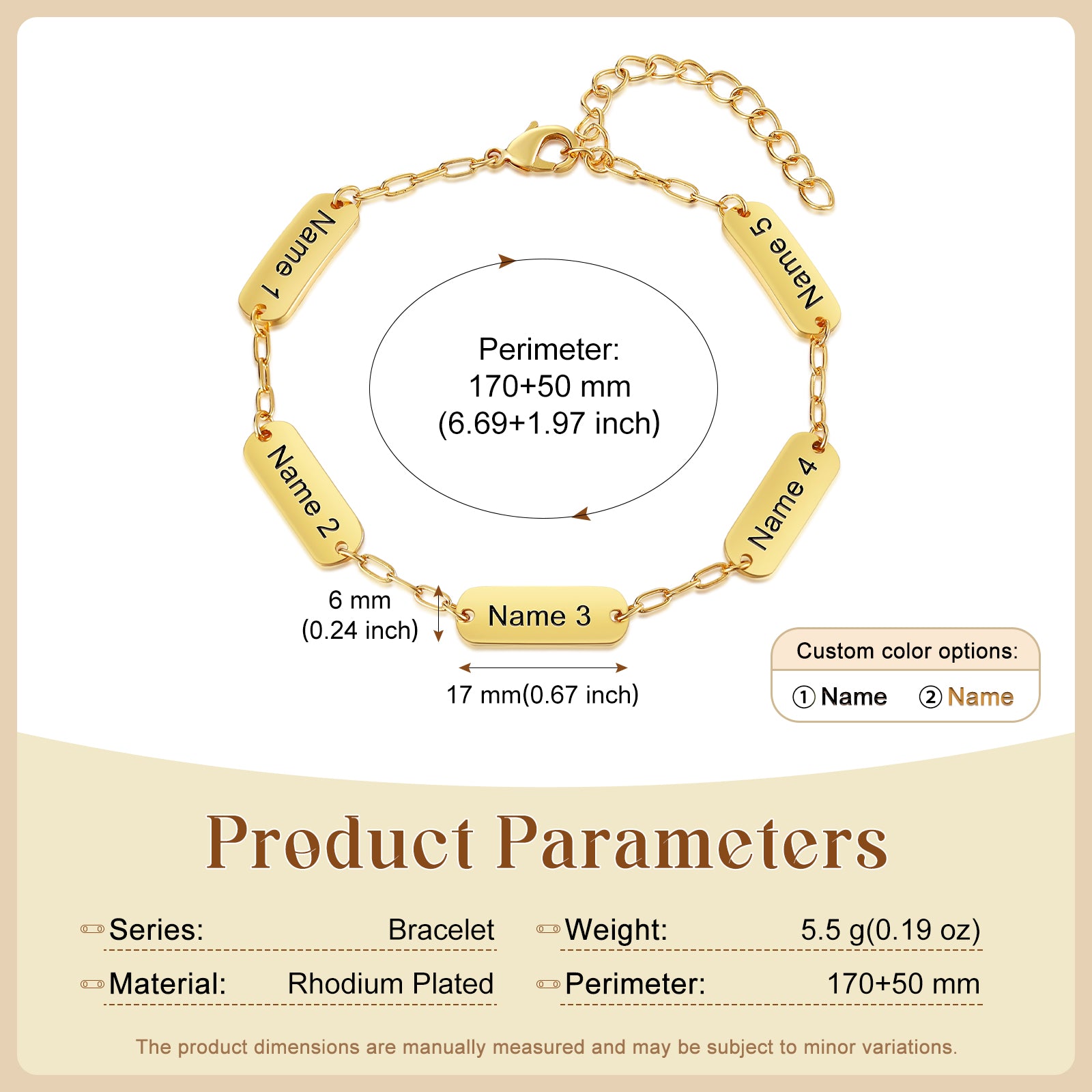 Engraved Name Bracelet