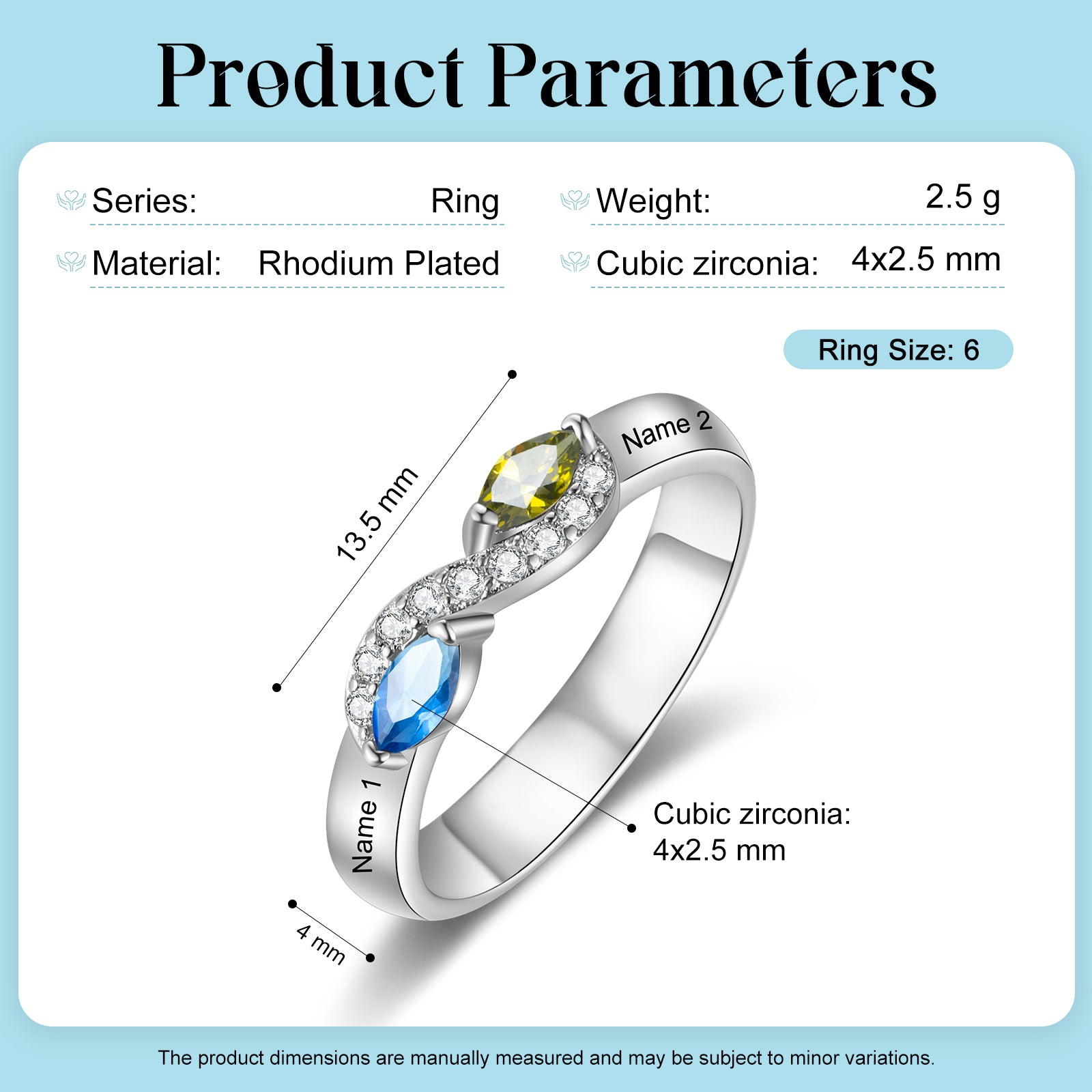 Custom Birthstone Ring