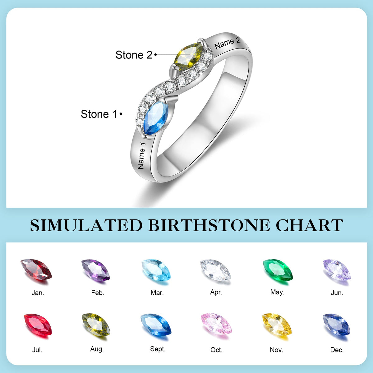 Custom Birthstone Ring