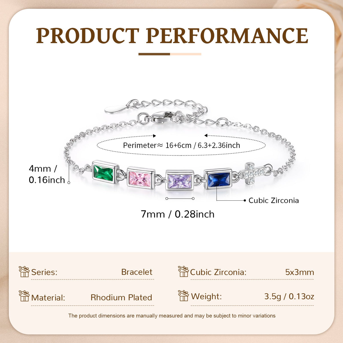 Custom Birthstone Bracelet