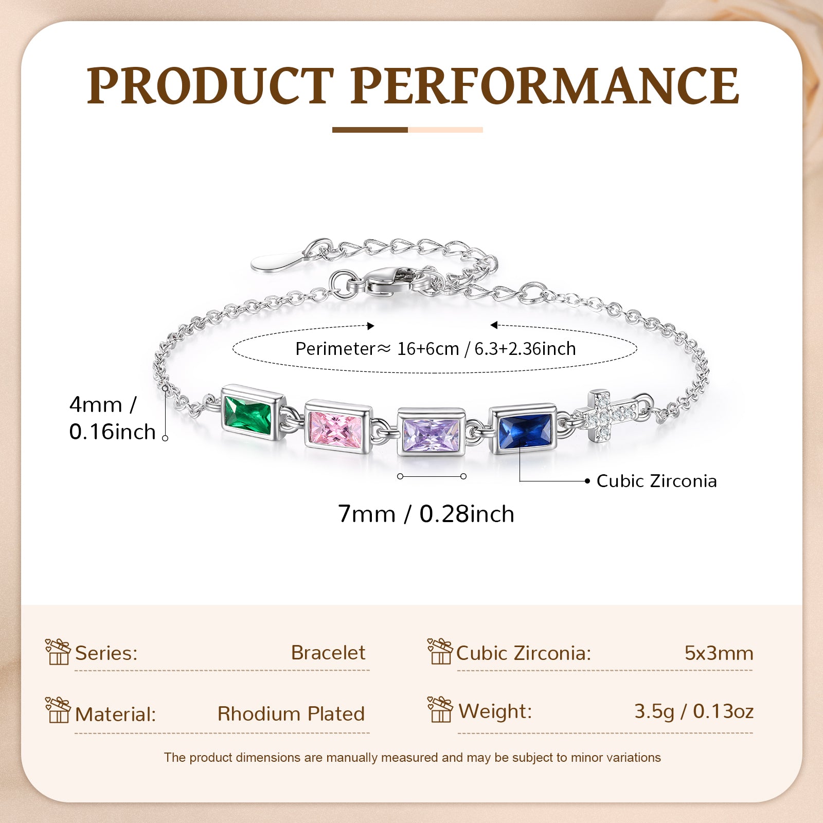 Custom Birthstone Bracelet