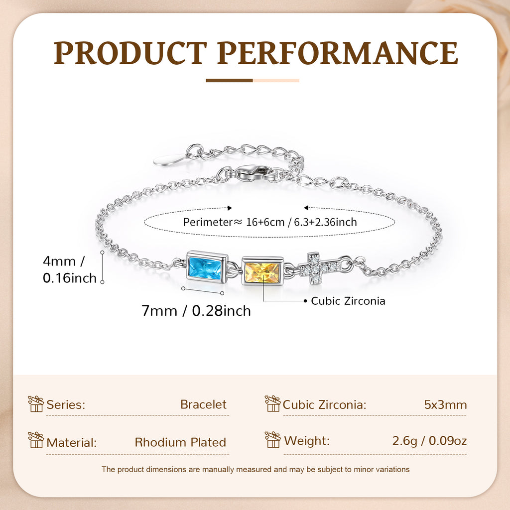 Custom Birthstone Bracelet