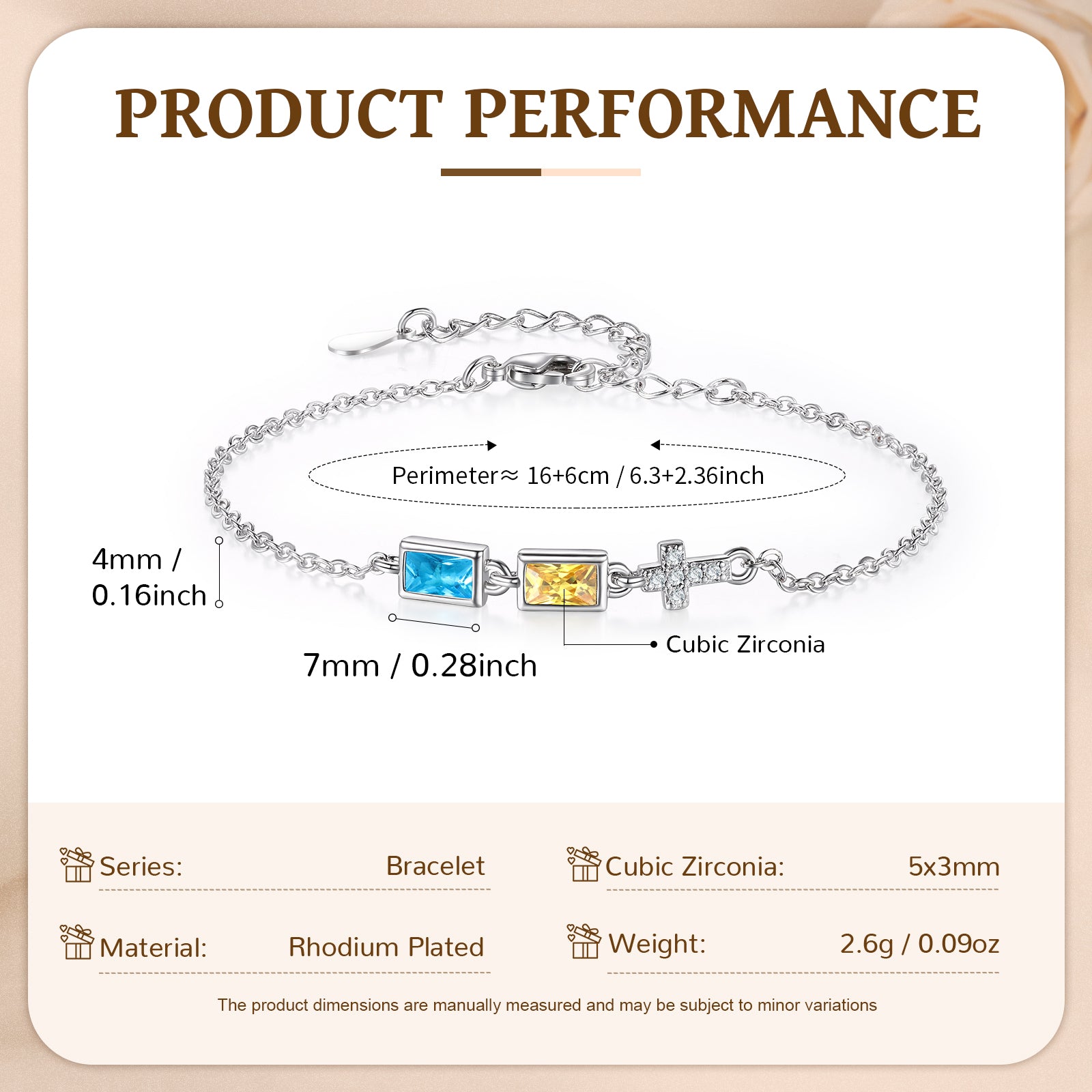 Custom Birthstone Bracelet
