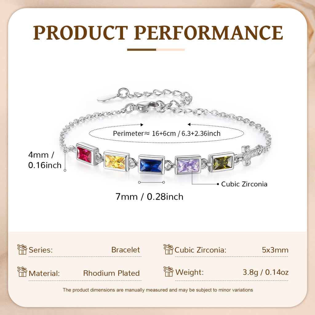 Custom Birthstone Bracelet