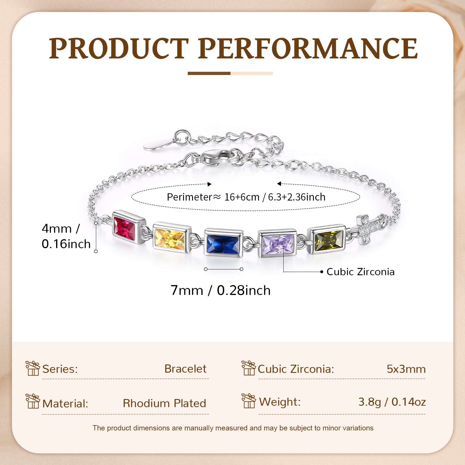 Custom Birthstone Bracelet