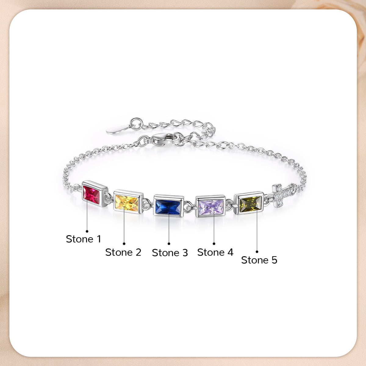 Custom Birthstone Bracelet