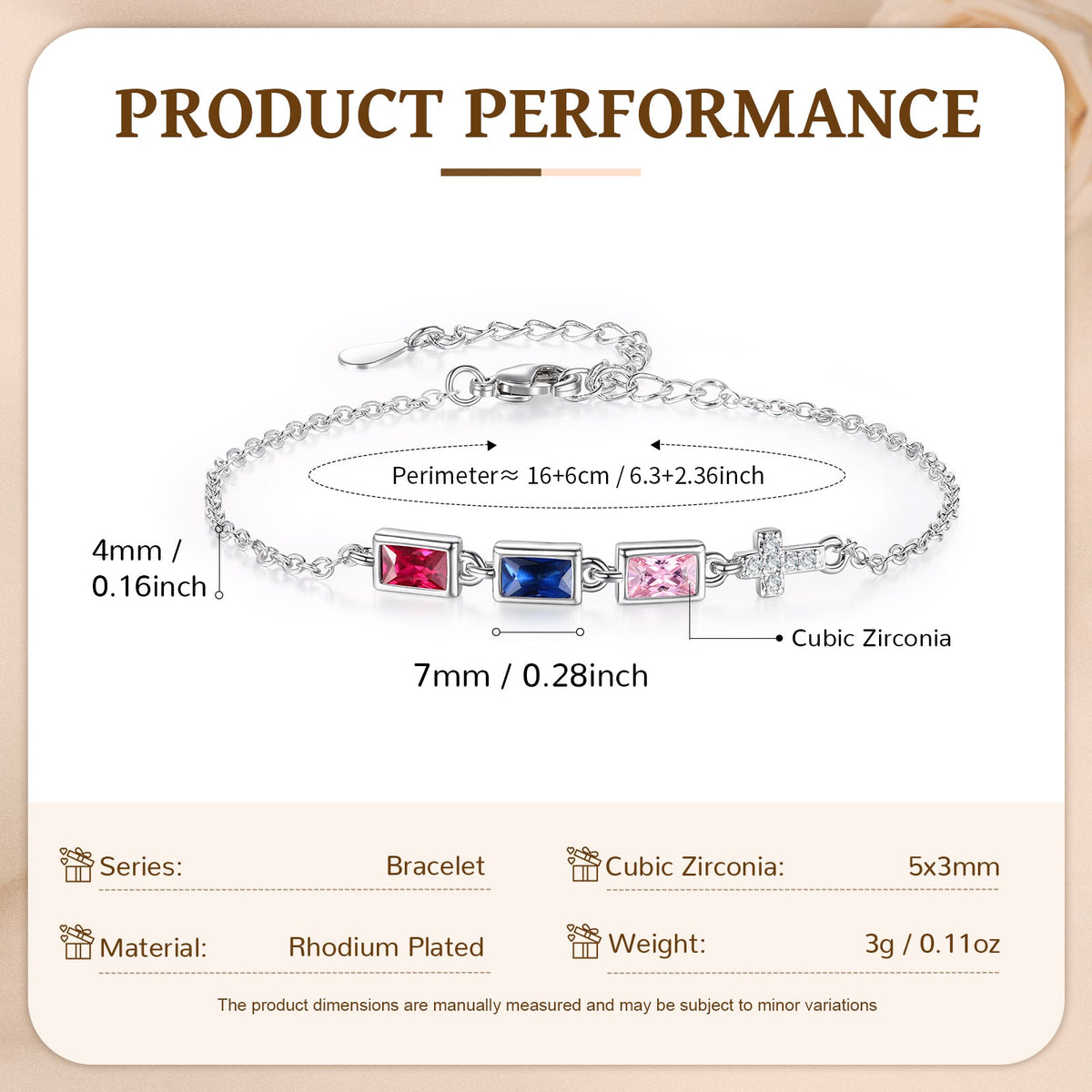Custom Birthstone Bracelet