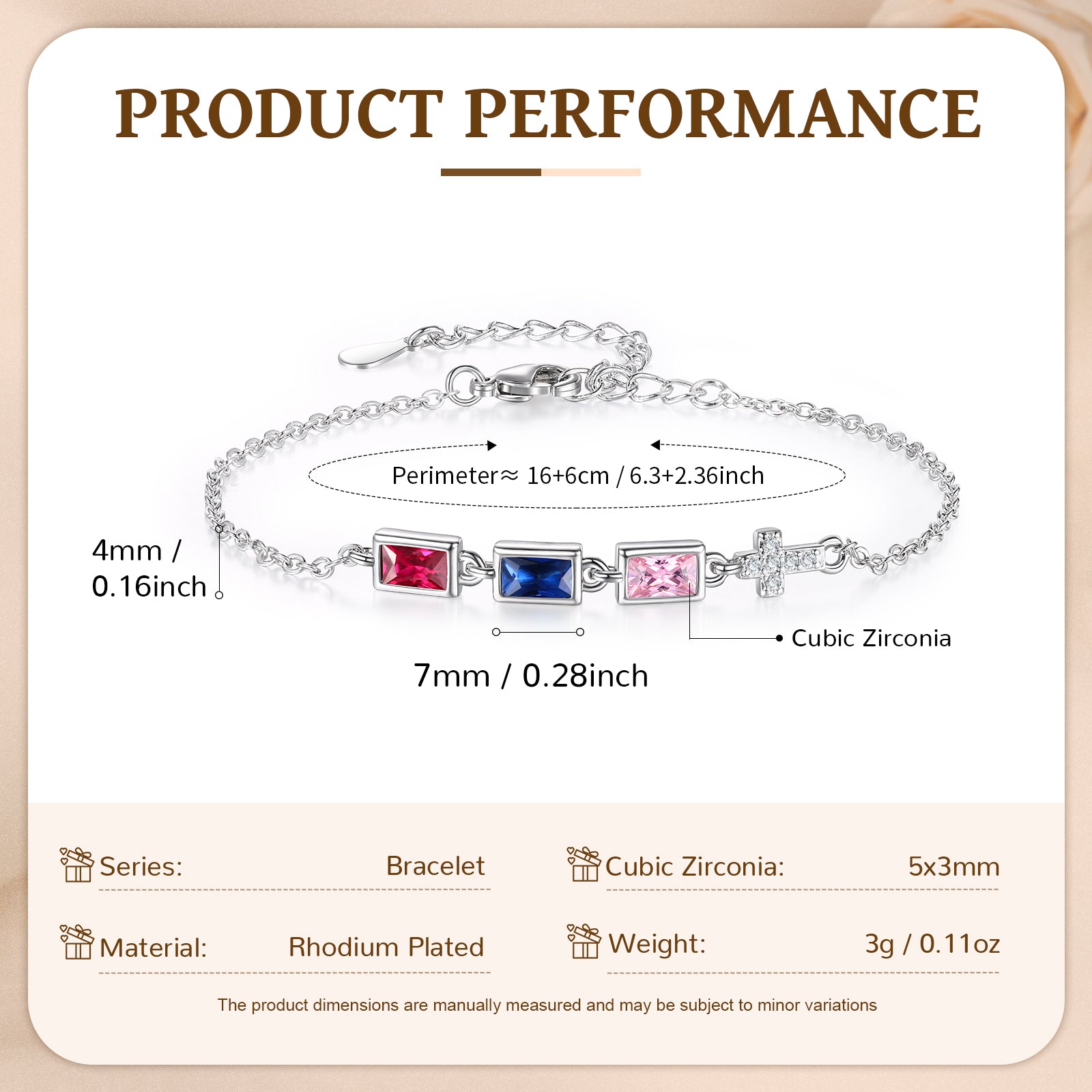 Custom Birthstone Bracelet