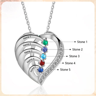 Birthstone Personalized Sterling Silver Necklace