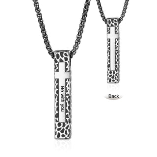 Men Vertical Bar Necklace