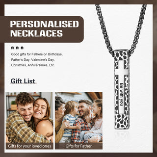 Men Vertical Bar Necklace