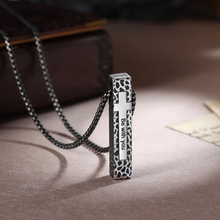 Men Vertical Bar Necklace