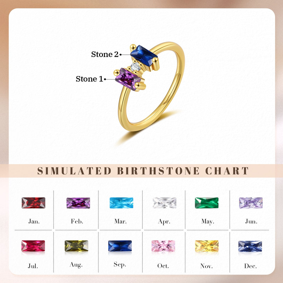 Custom Birthstone Ring