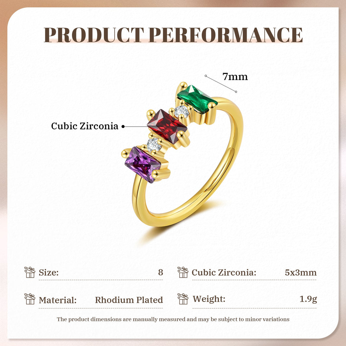 Custom Birthstone Ring