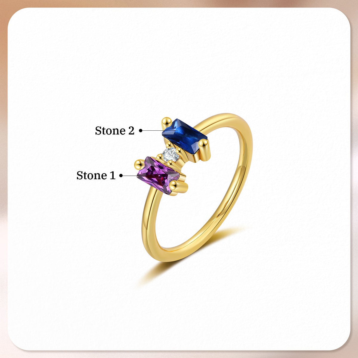 Custom Birthstone Ring