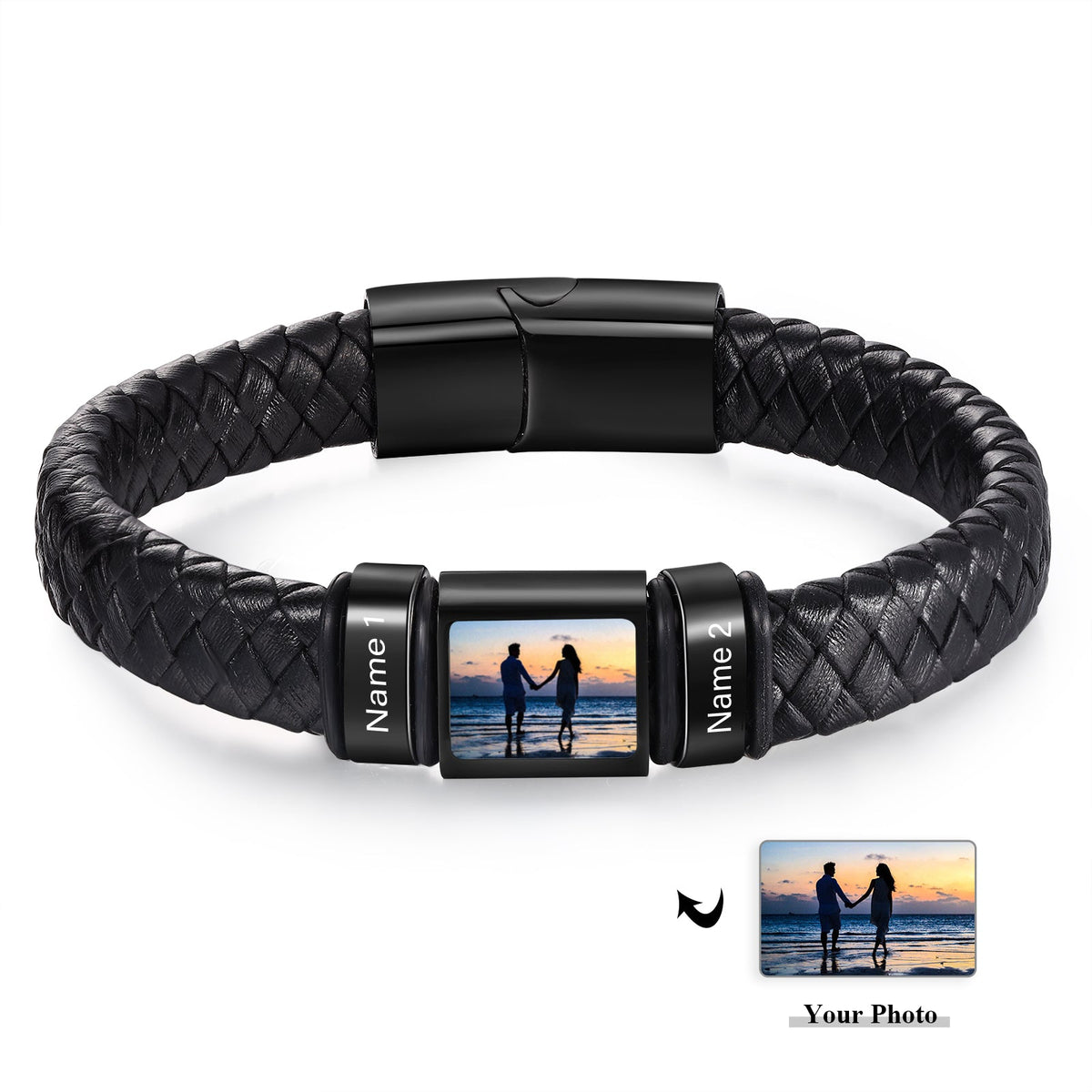 Custom Photo Men's Bracelet
