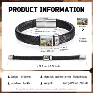 Custom Photo Men's Bracelet