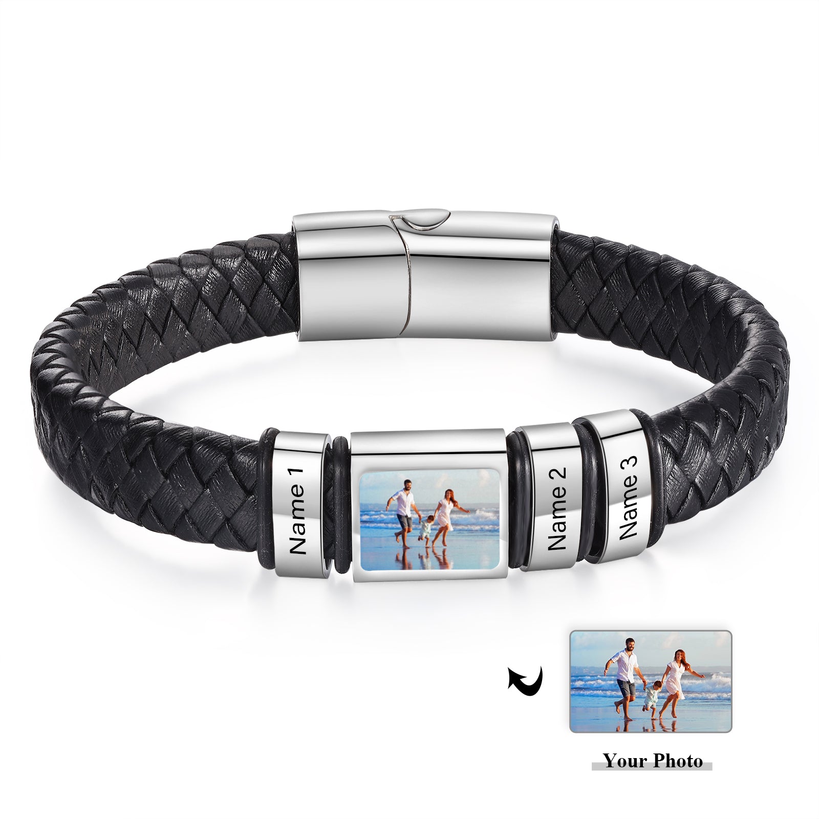 Custom Photo Men's Bracelet