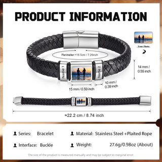 Custom Photo Men's Bracelet