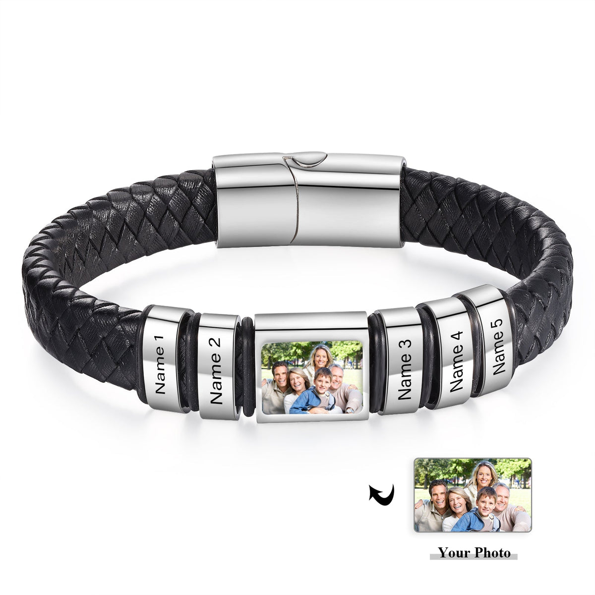Custom Photo Men's Bracelet