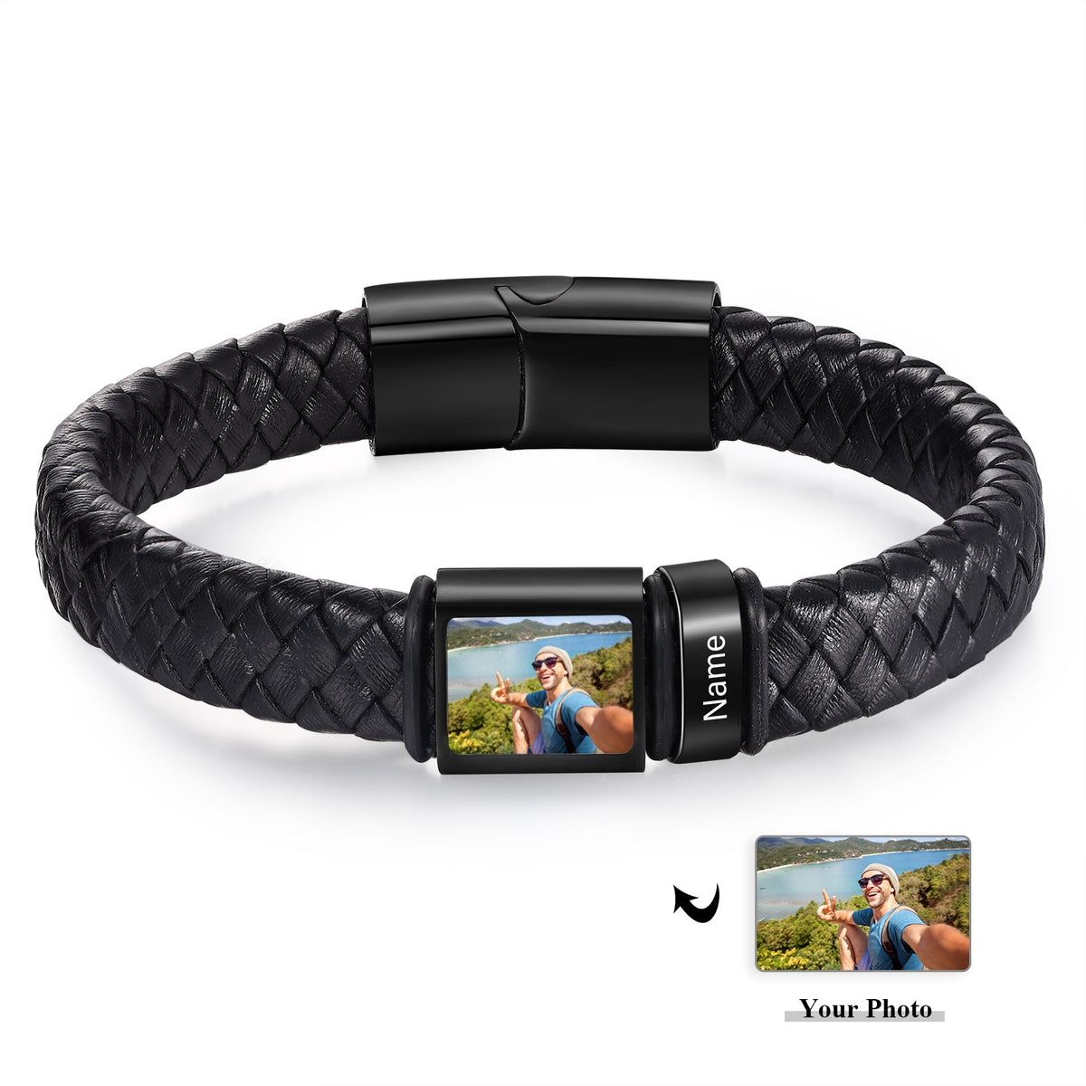 Custom Photo Men's Bracelet