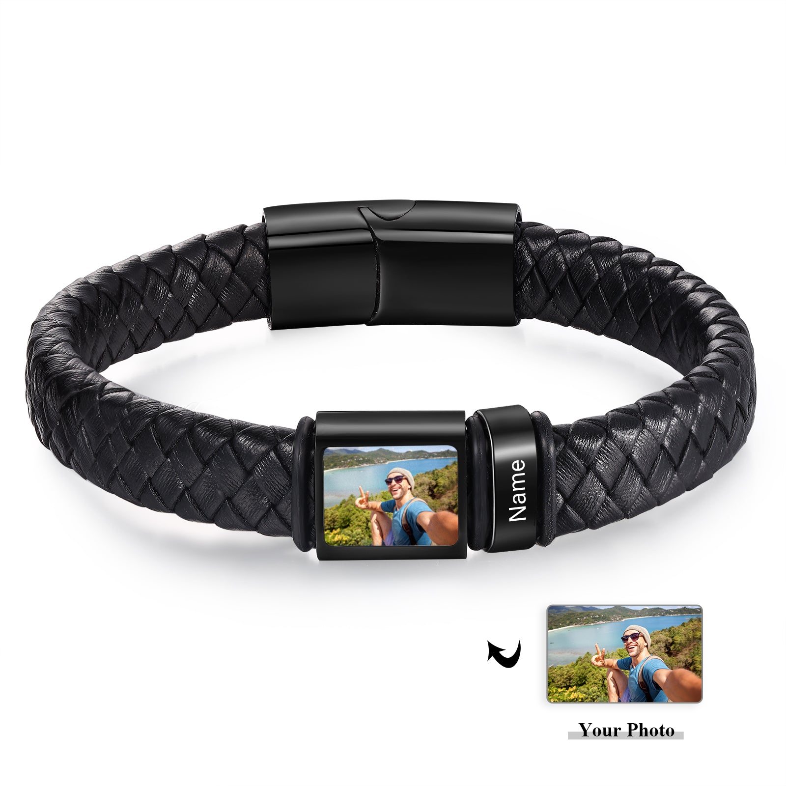 Custom Photo Men's Bracelet