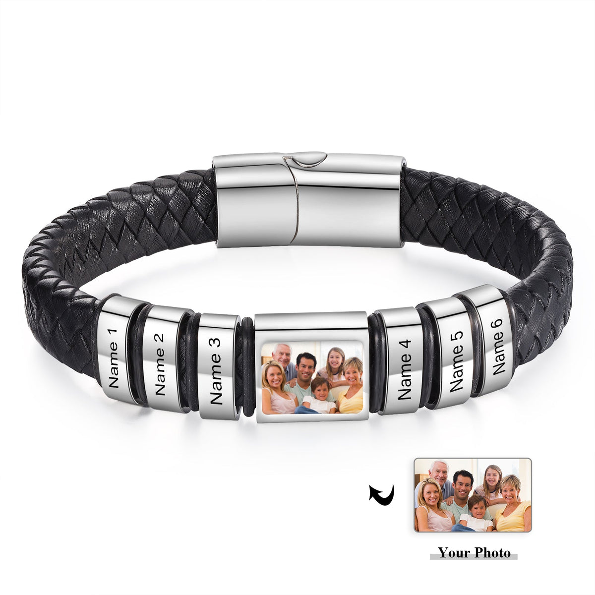 Custom Photo Men's Bracelet