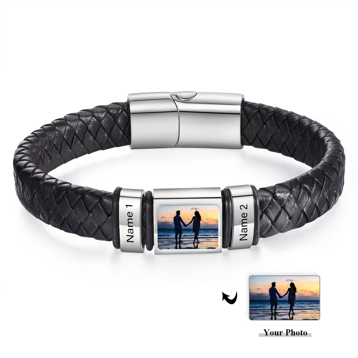 Custom Photo Men's Bracelet