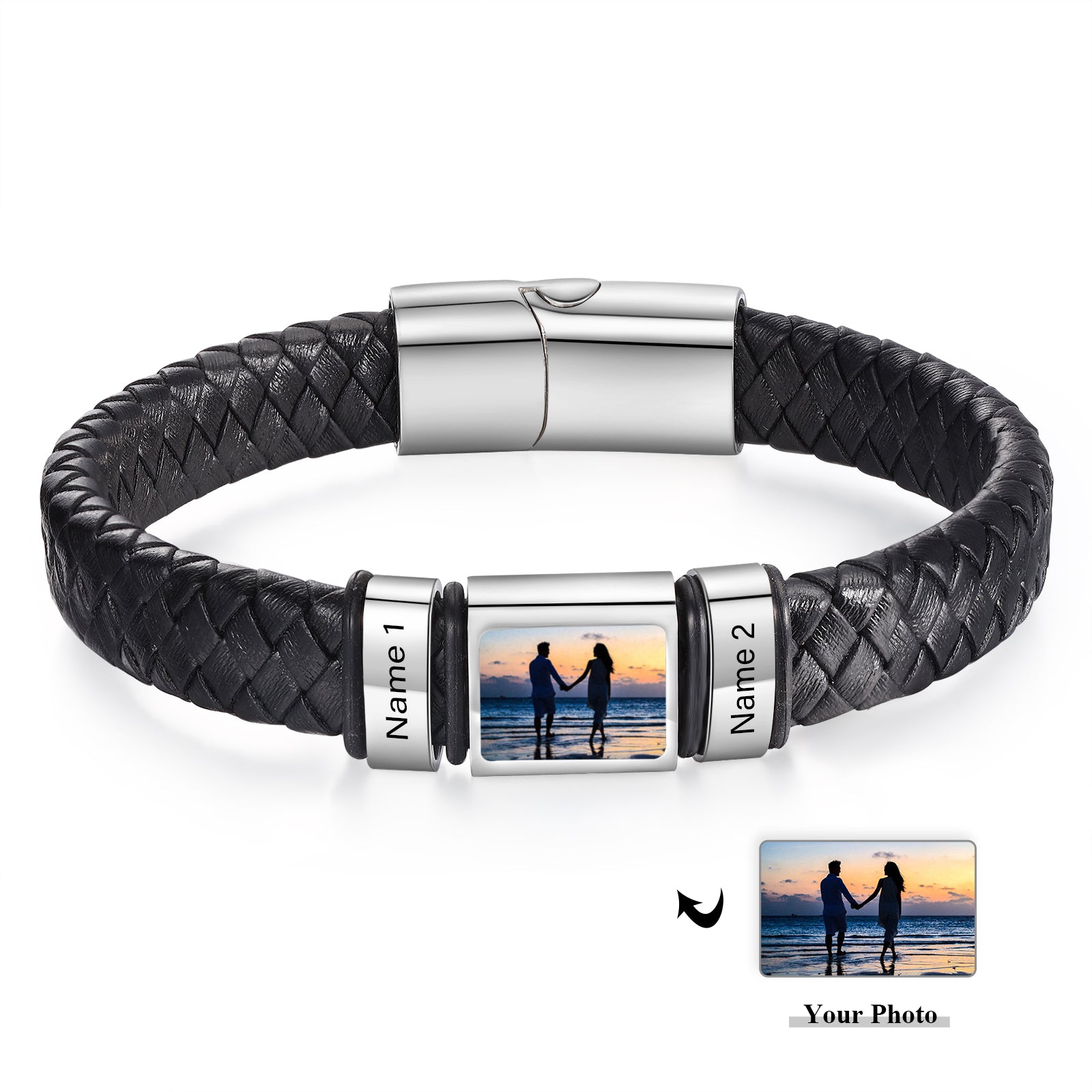 Custom Photo Men's Bracelet