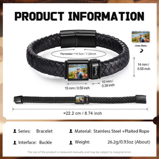 Custom Photo Men's Bracelet