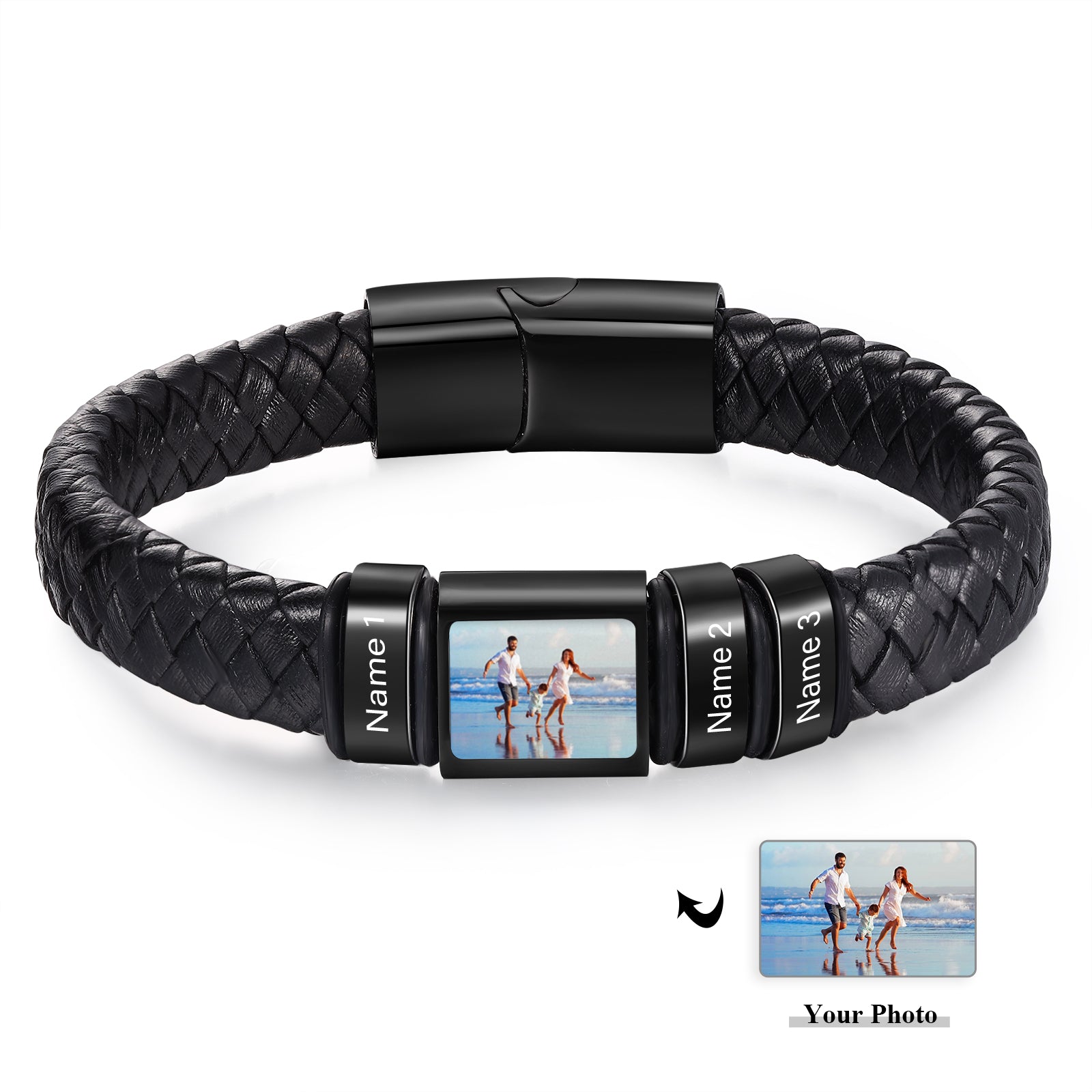 Custom Photo Men's Bracelet