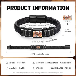 Custom Photo Men's Bracelet