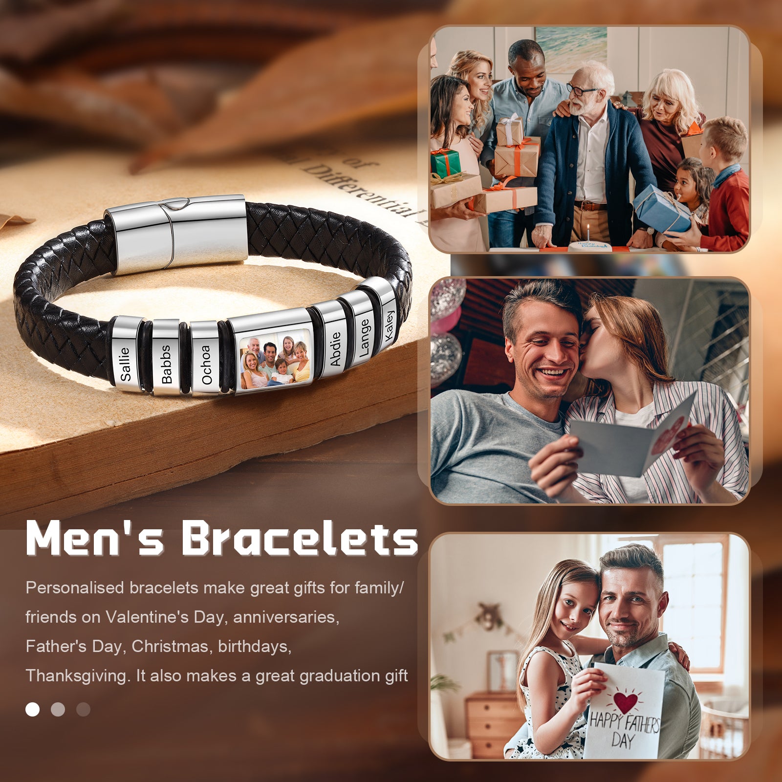 Custom Photo Men's Bracelet